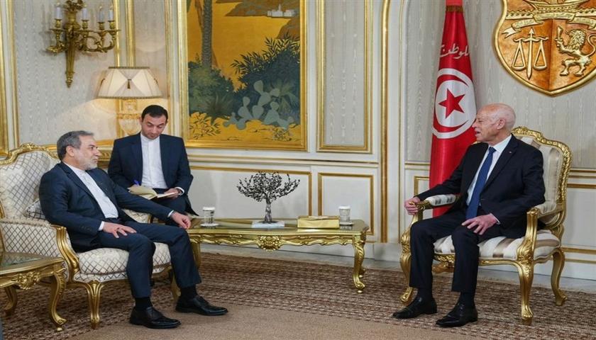 وەزیری دەرەوەی ئێران لە گەڵ سەرۆک کۆماری تونس کۆبووە