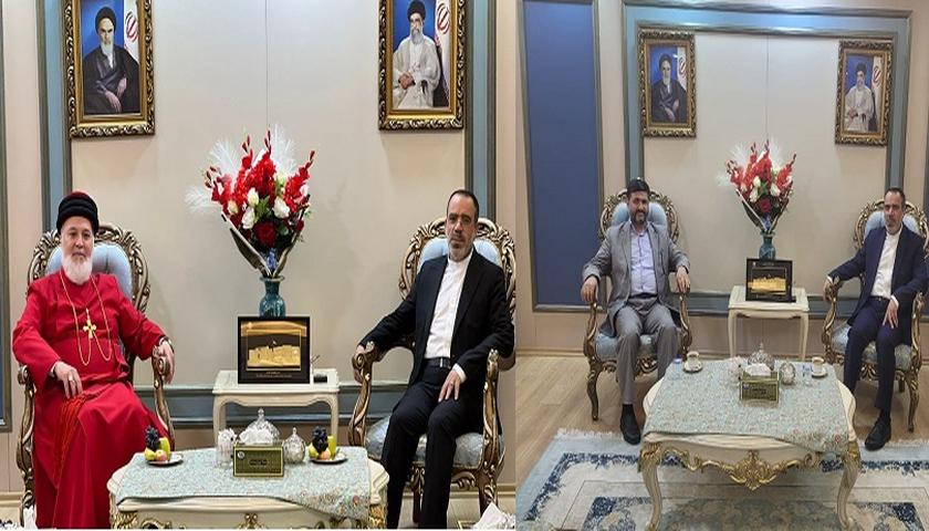 دیدار سرکنسول ایران در اربیل با عضو رهبری جماعت عدالت و رهبر جهانی کلیسای شرق آشوری