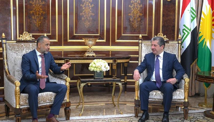 مەسرور بارزانی پێشوازی لە باڵیۆزی بەریتانیا لە عێراق کرد