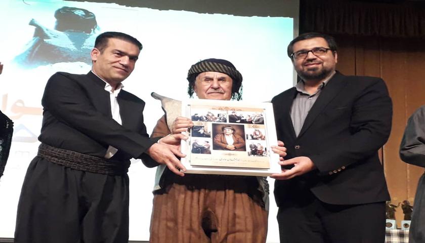  تجلیل از ماموستا عثمان هورامی در جریان جشنواره سیاوچەمانە سروآباد