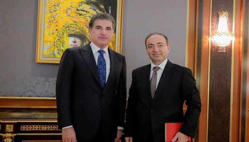 تاکید نچیروان بارزانی و عثمان بایدمیر بر اهمیت روند صلح، برای کل منطقە