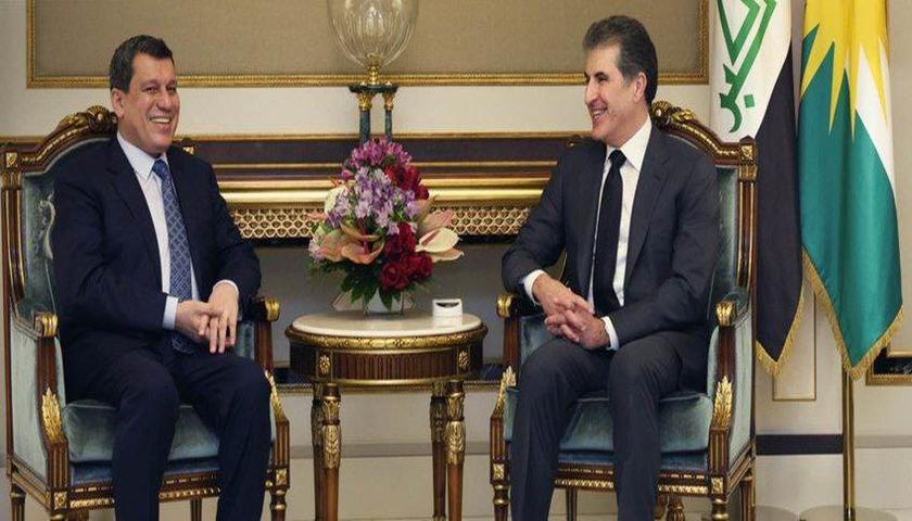 در دیدار بارزانی و عبدی؛ بررسی وضعیت منطقه و تأکید بر گفت‌وگو 