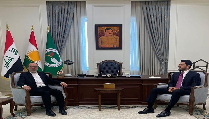 دیدار و رایزنی سرکنسول ایران در اربیل با مقام اتحادیە میهنی