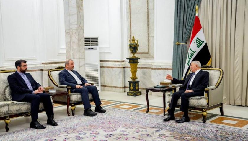 ڕەشید و باڵیۆزی ئێران جەخت لەسەر پتەوکردنی پەیوەندییەکانی نێوان بەغدا و تاران دەکەنەوە