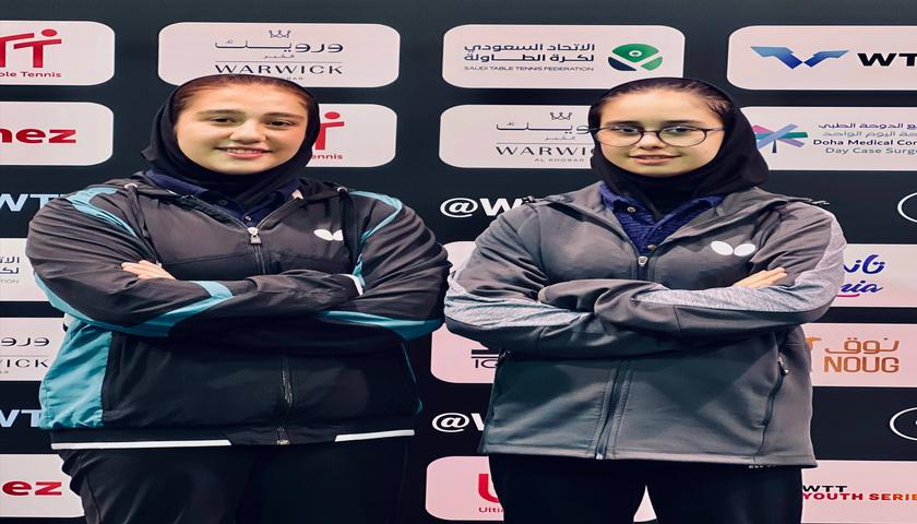 حضور دختران تنیس باز کرمانشاهی در کانتندر جوانان عربستان