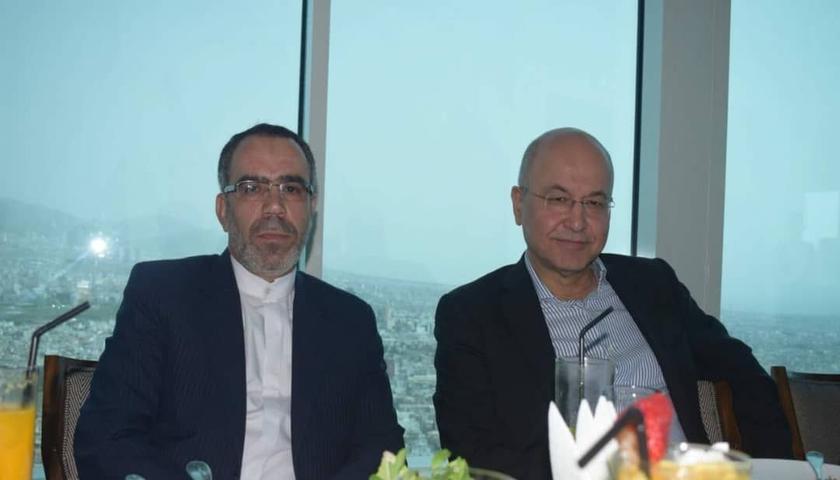 تبریک سرکنسول ایران در اربیل بە برهم صالح