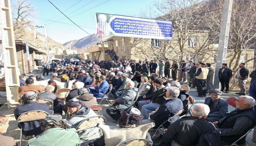 رونمایی از سردیس ماموستا جلال احمدی؛ در روستای هرسین ژاورود