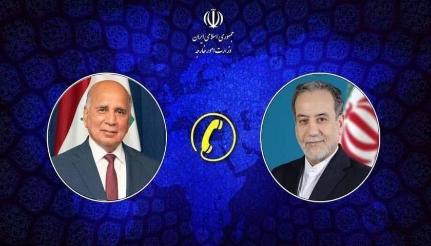 وەزیرانی دەرەوەی عێراق و ئێران گفتوگۆکانی نێوان تاران و واشنتن تاوتوێ دەکەن