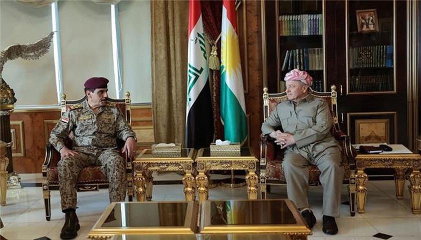 تأکید مسعود بارزانی و عبدالامیر یارالله بر اهمیت هماهنگی امنیتی بین بغداد و اربیل 