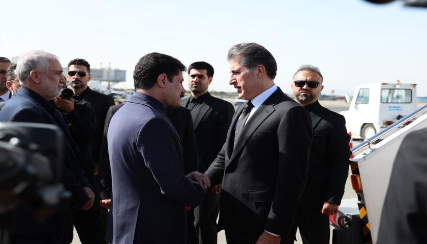 «نیچیروان بارزانی» برای شرکت در مراسم تشییع پیکر رهبر شهید ایران وارد تهران شد