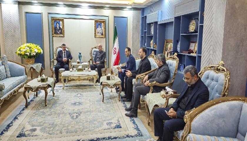 حضور شیخ مزاحم الحویت فعال سیاسی- اجتماعی عراقی، در سرکنسولگری ایران 