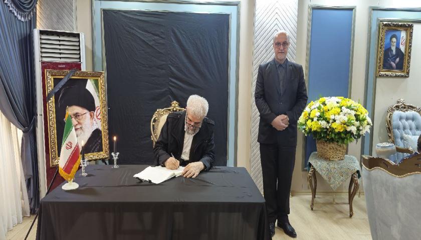 حضور کامل حاج علی رئیس حزب حرکت رابطه اسلامی اقلیم کردستان عراق و‌ ه‍یئت همراه، در سرکنسولگری ایران 