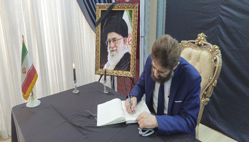 حضور دکتر سالار بازیانی عضو‌ارشد حزب جنبش پیوند اسلامی اقلیم کردستان عراق، در سرکنسولگری ایران 