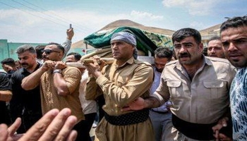 وداع باشکوه مردم کردستان با قهرمانانی که جانشان را برای طبیعت فدا کردند