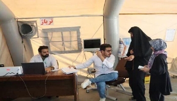 مراجعه ۱۸۰ زائر اربعین به بیمارستان سیار مستقر در مرز باشماق