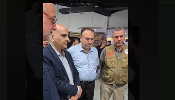حضور مسئول دفتر یونامی در اربیل در موکب بزرگ شهدای بارزان 