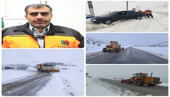 برف‌روبی در ۵ هزار کیلومتر‌ از محورهای مواصلاتی کرمانشاه