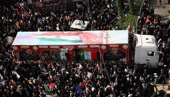 تشییع پیکر ۶۰ شهید اقتدار در تهران