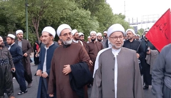 حضور علمای اهل‌سنت کردستان در مراسم تشییع؛ تجدید میثاق با میراث گران‌قدر رهبر شهید