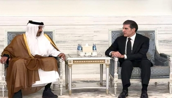 «نچیروان بارزانی» در مراسم ترحیم امیر سابق قطر شرکت کرد
