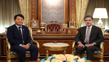 تأکید نچیروان بارزانی و سرکنسول کره جنوبی در اربیل بر تقویت بیشتر روابط و گسترش همکاریها 